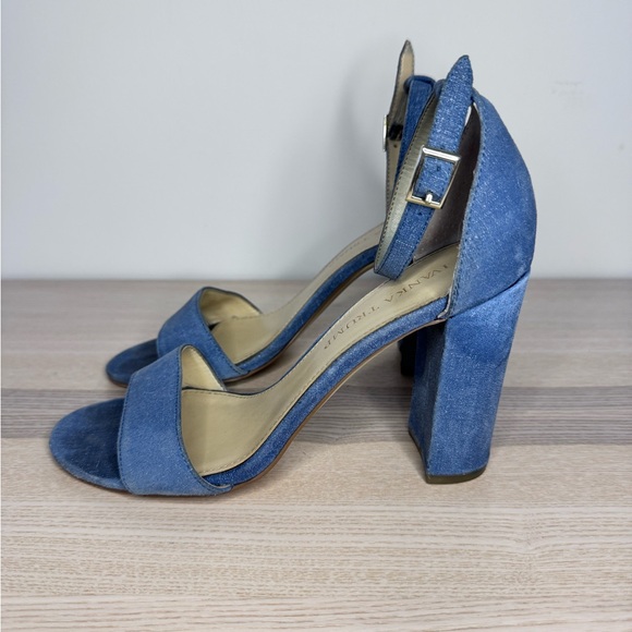 Ivanka Trump Women's Blue Heeled Sandals - Picture 4 of 5